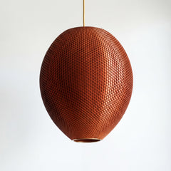 Burnt Amber Hive Pendant Light