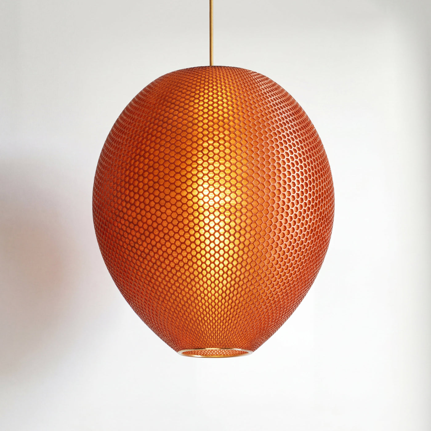 Burnt Amber Hive Pendant Light