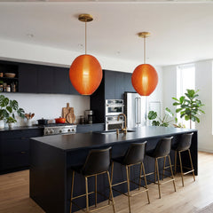 Burnt Amber Hive Pendant Light