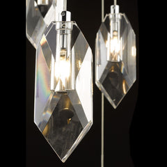 Crystal 12-Light Stairwell Pendant in Polished Chrome 2M Drop