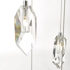 Crystal 12-Light Stairwell Pendant in Polished Chrome 2M Drop