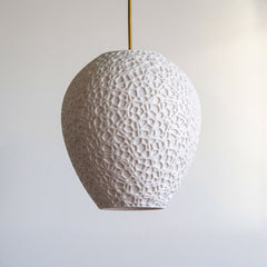 White Cellular Pendant Light