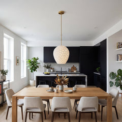 White Cellular Pendant Light