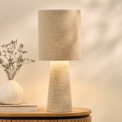 Chattendon 50cm Table Lamp - Driftwood Slub Linen