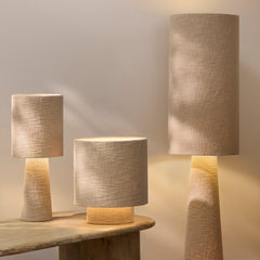 Chattendon 50cm Table Lamp - Driftwood Slub Linen