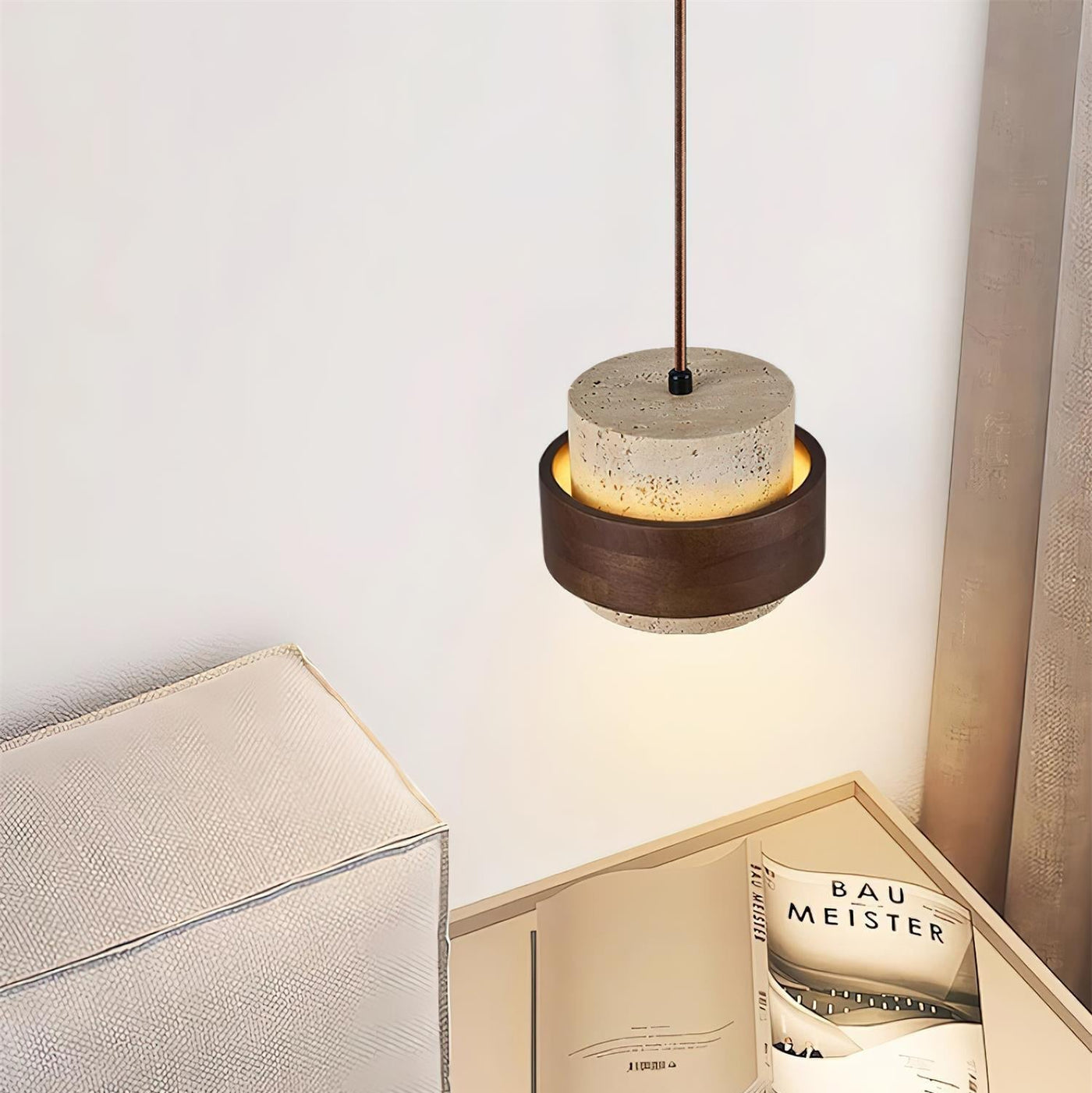 Perra Pendant Light Travertine - Neutralighting