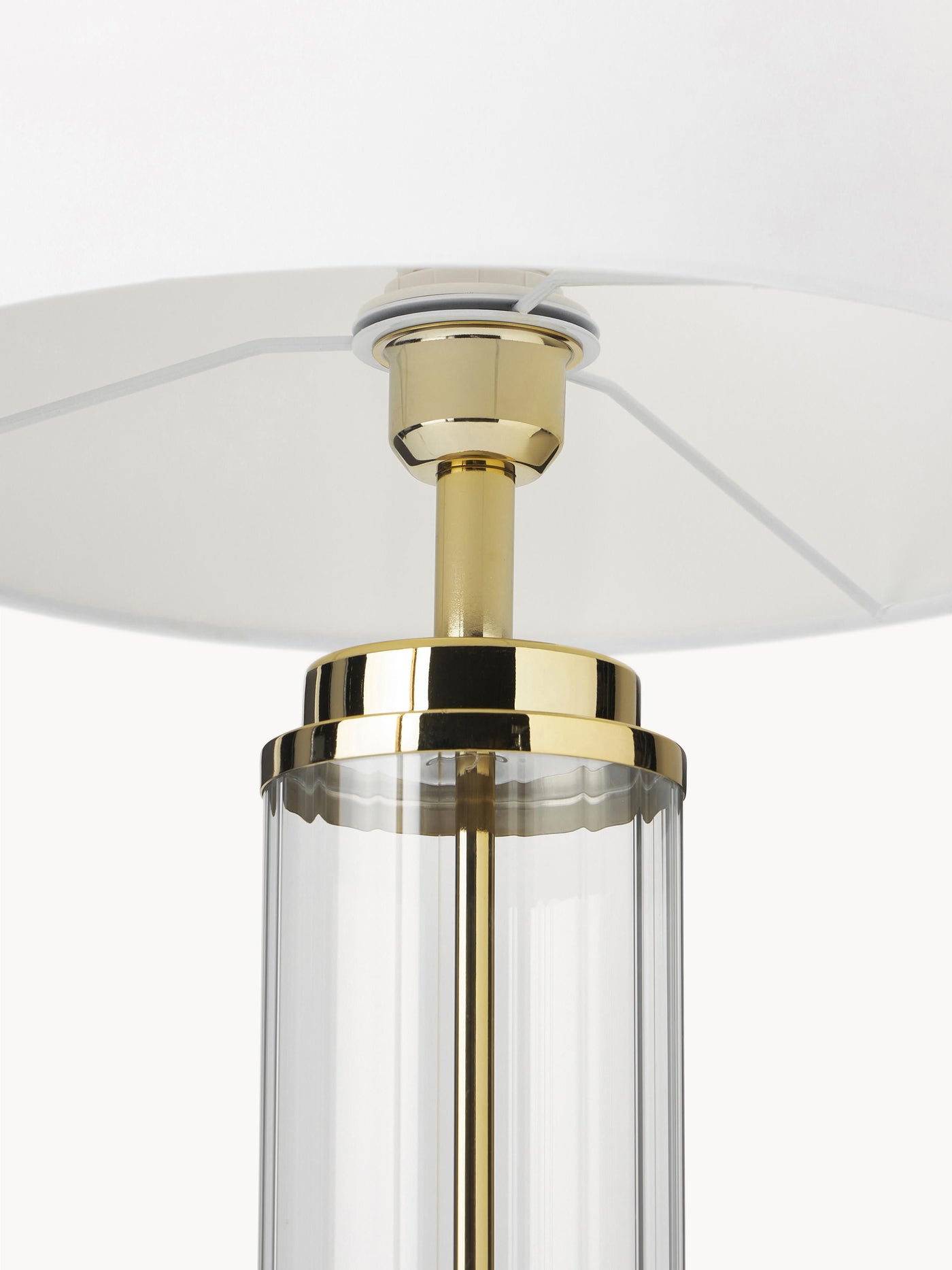 Large Glam Table Lamp Gabor with Glass Base