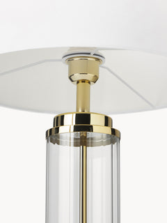 Large Glam Table Lamp Gabor with Glass Base