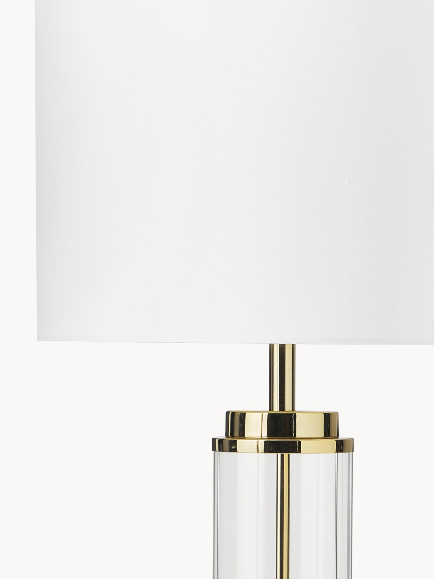 Large Glam Table Lamp Gabor with Glass Base