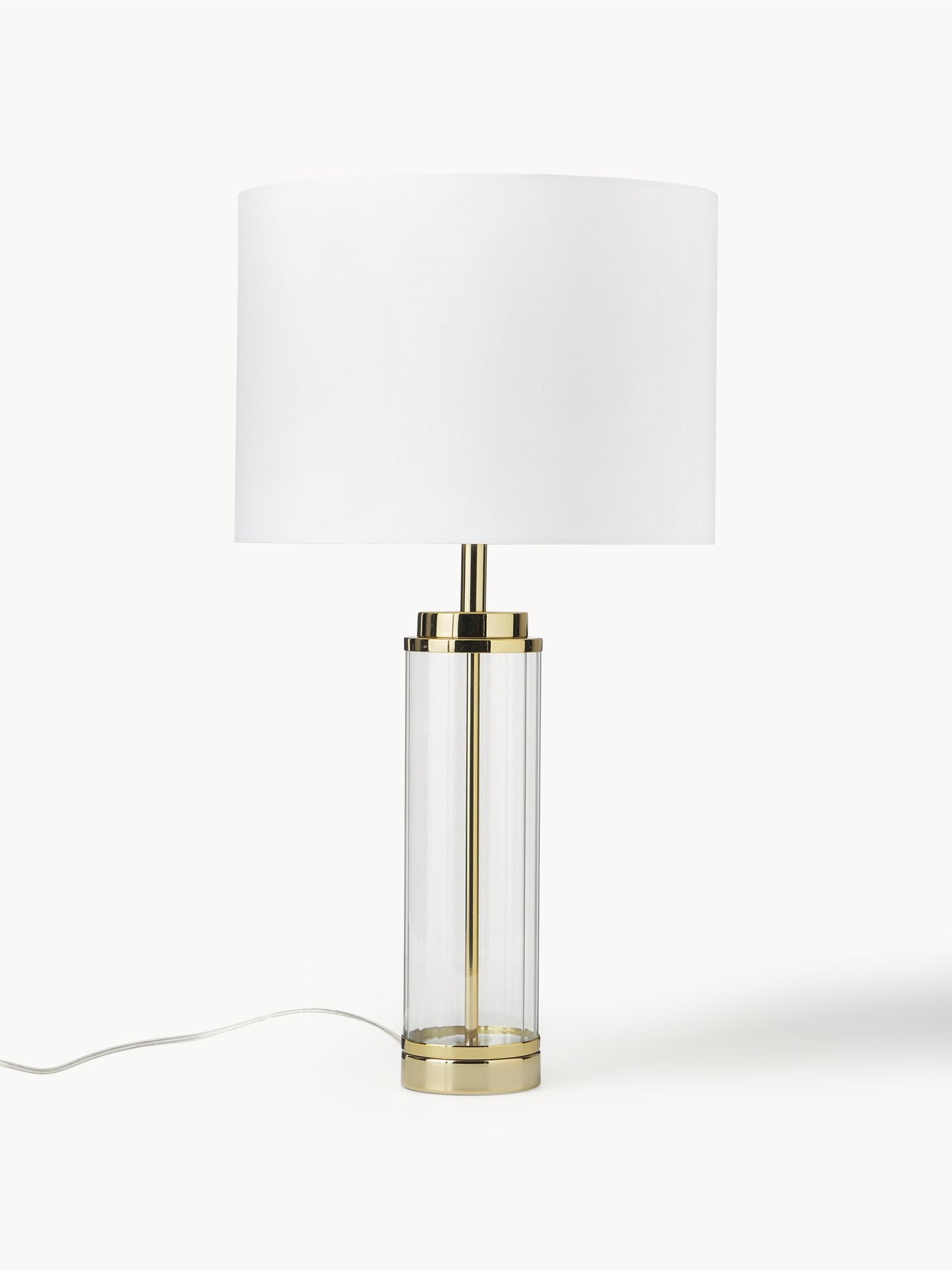 Large Glam Table Lamp Gabor with Glass Base