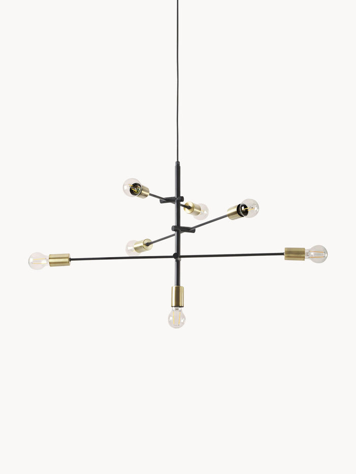 Large Pendant Light Venja - Matt Black