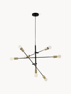 Large Pendant Light Venja - Matt Black