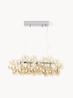 Mouth-Blown Pendant Light Gross - Beige, Transparent