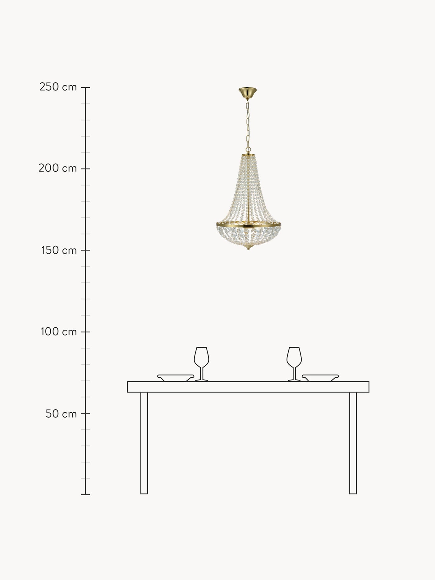 Chandelier Granso - Transparent