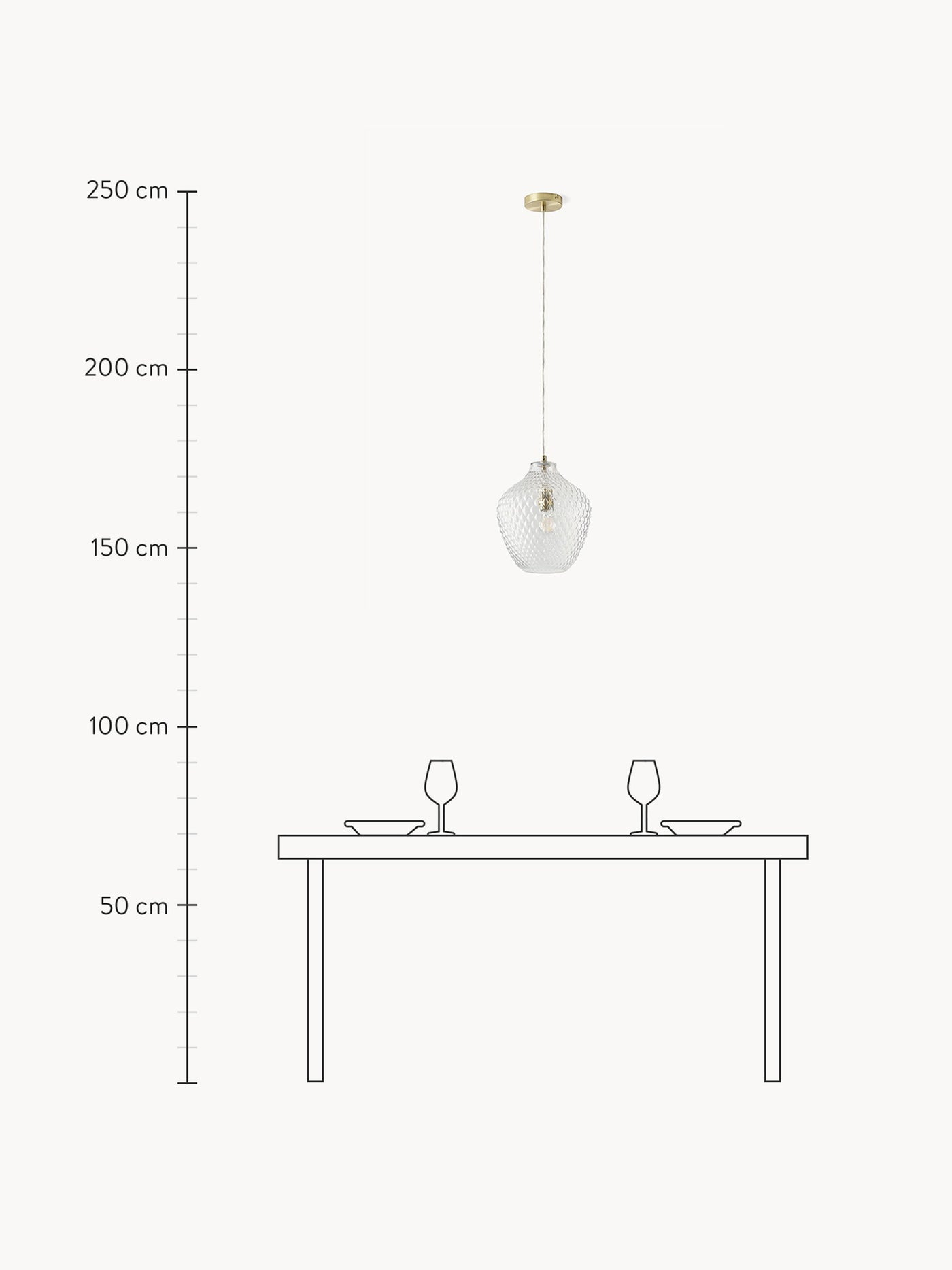 Small Glass Pendant Light Lee
