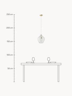 Small Glass Pendant Light Lee