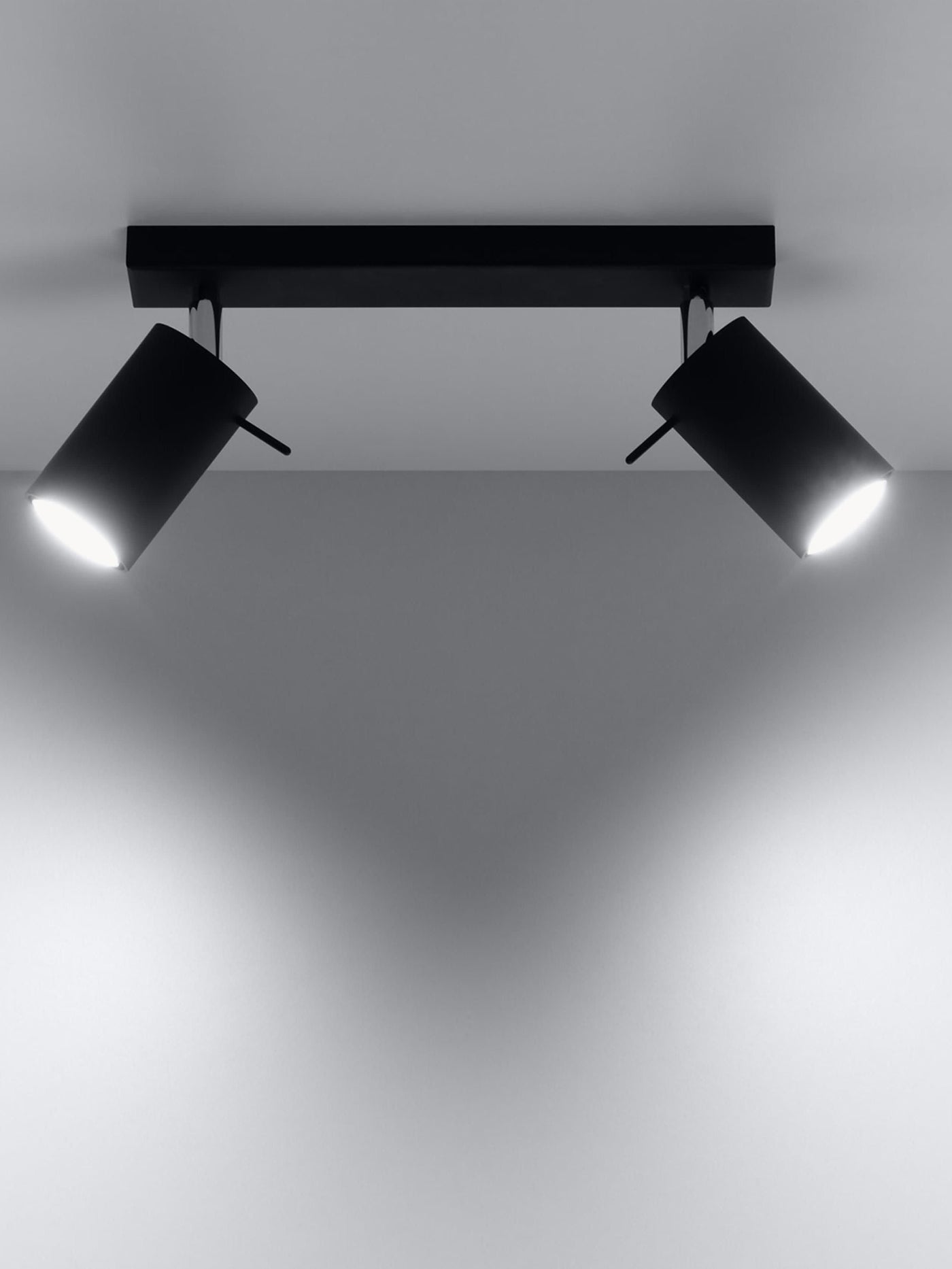 Ceiling Spotlight Etna - Black, W 30 cm