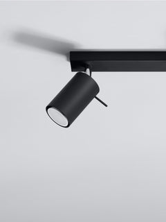 Ceiling Spotlight Etna - Black, W 30 cm