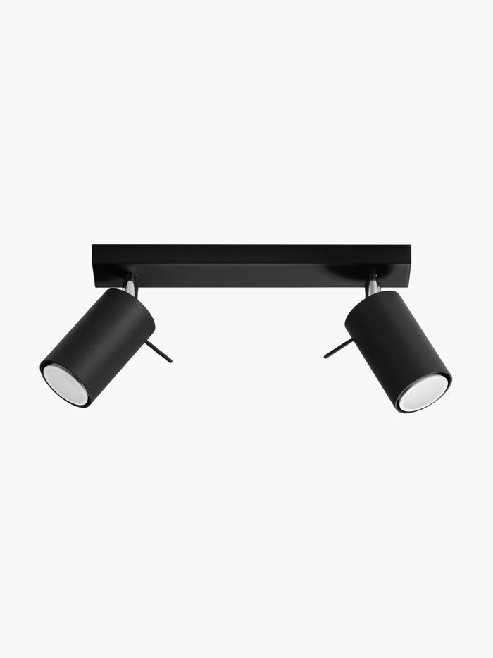 Ceiling Spotlight Etna - Black, W 30 cm