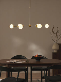 Large Opal Glass Pendant Light Aurelia