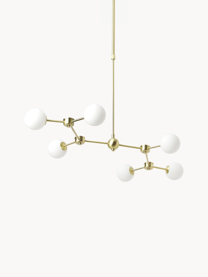 Large Opal Glass Pendant Light Aurelia