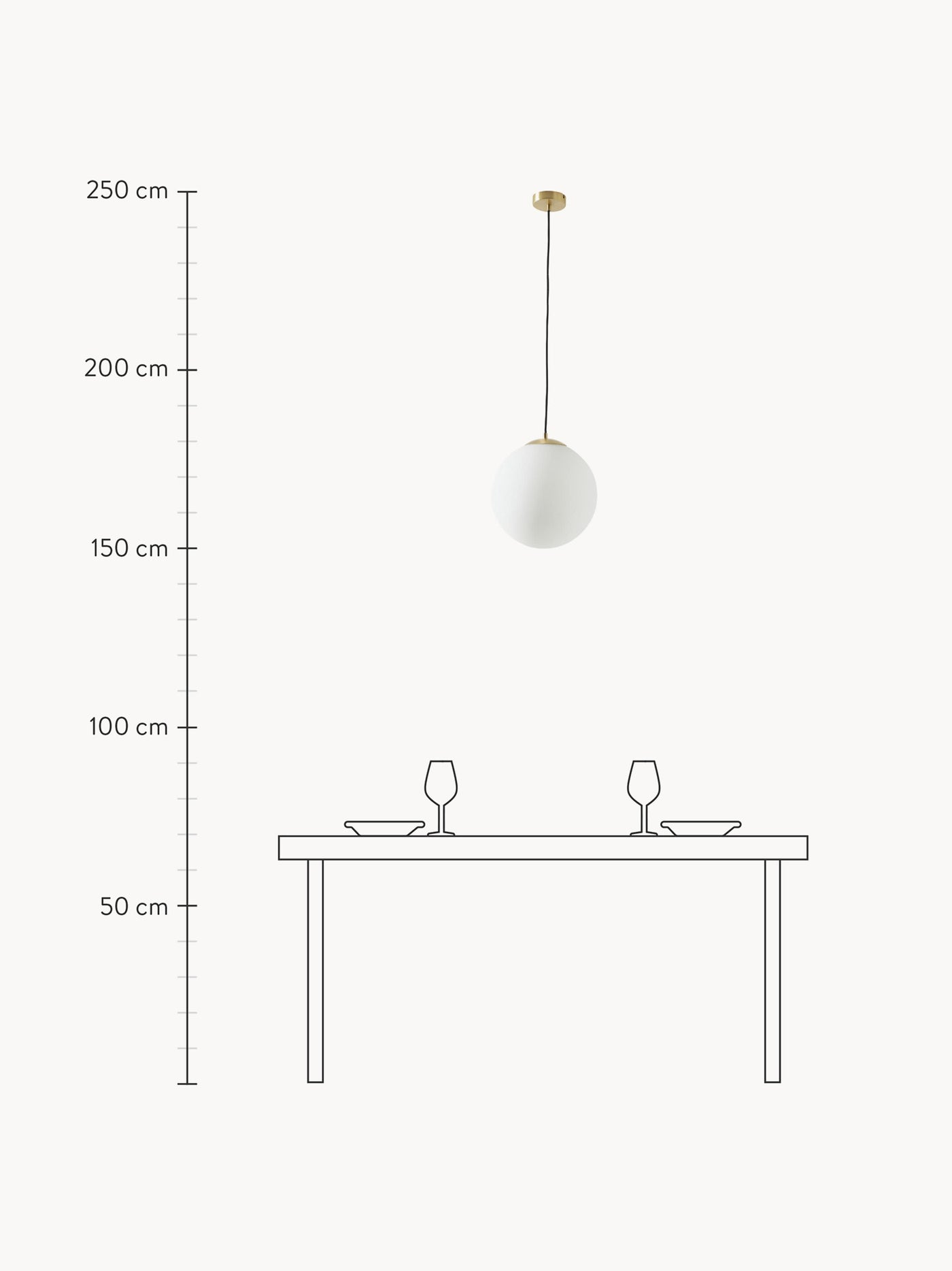 Opal Glass Ball Pendant Light Beth