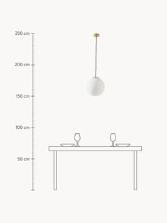 Opal Glass Ball Pendant Light Beth