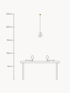 Opal Glass Ball Pendant Light Beth