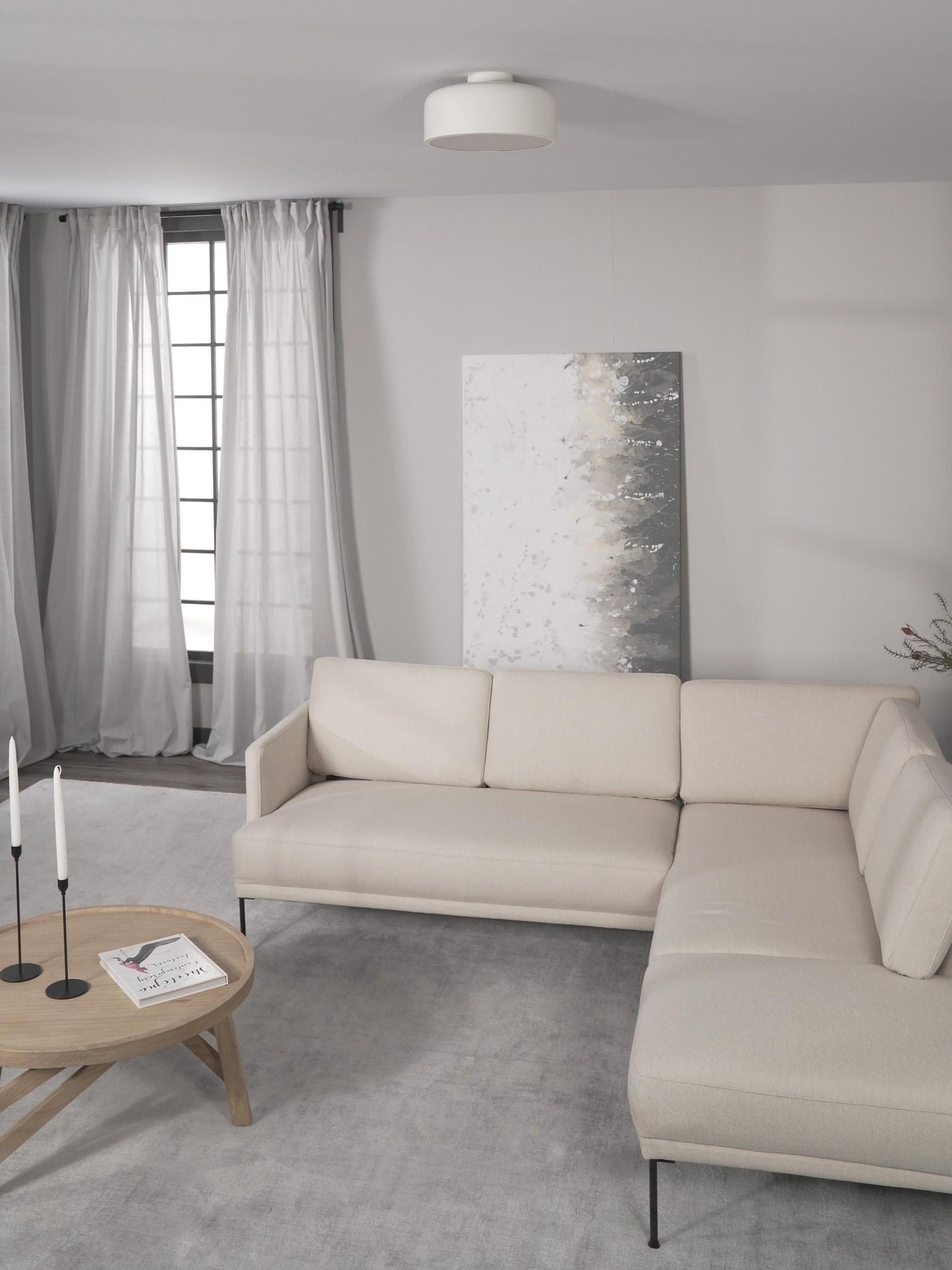 Metal Ceiling Lamp Ole - Matt White