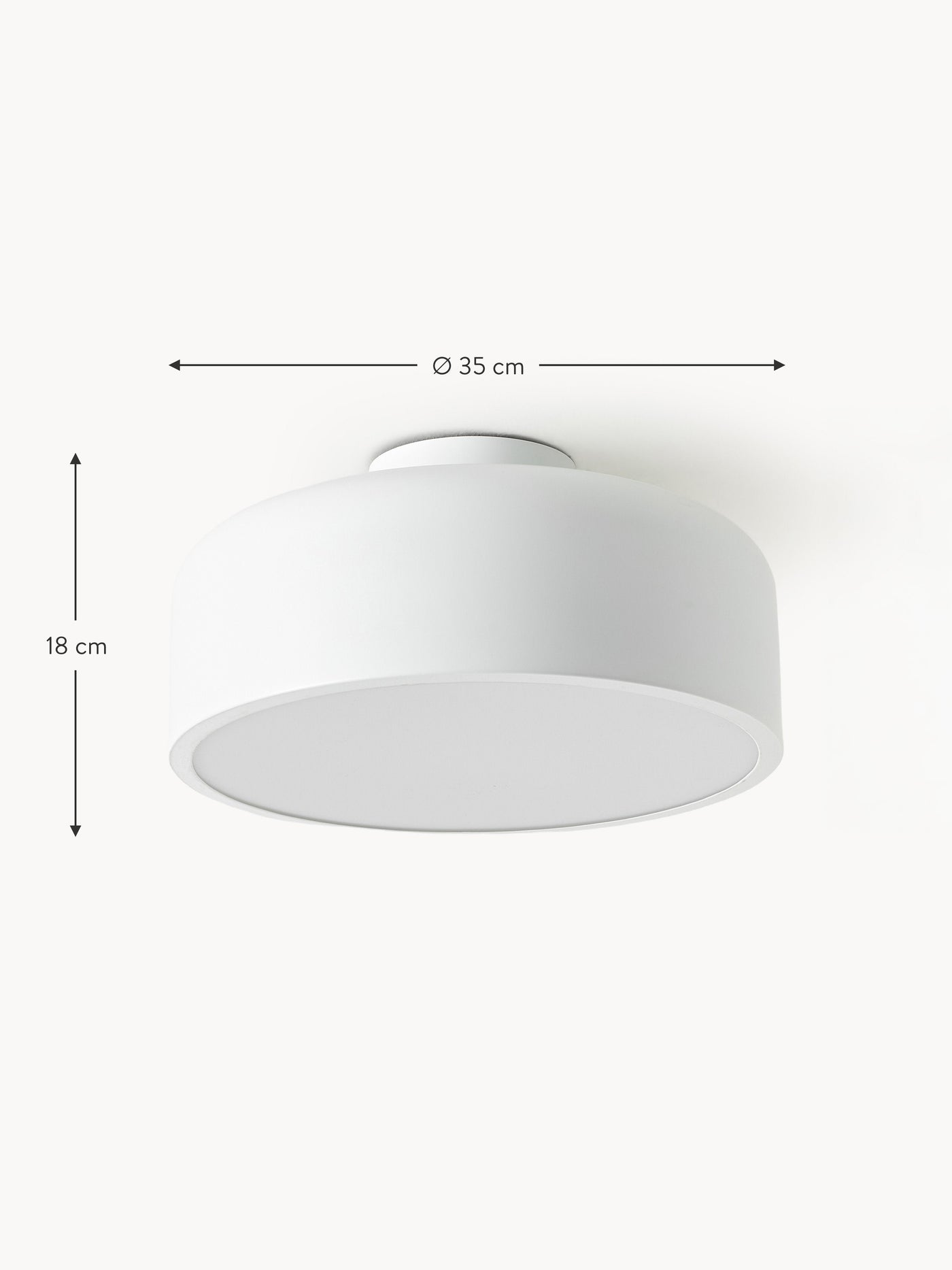 Metal Ceiling Lamp Ole - Matt White