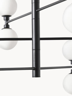 Large Pendant Light Grover with Opal Glass Shades