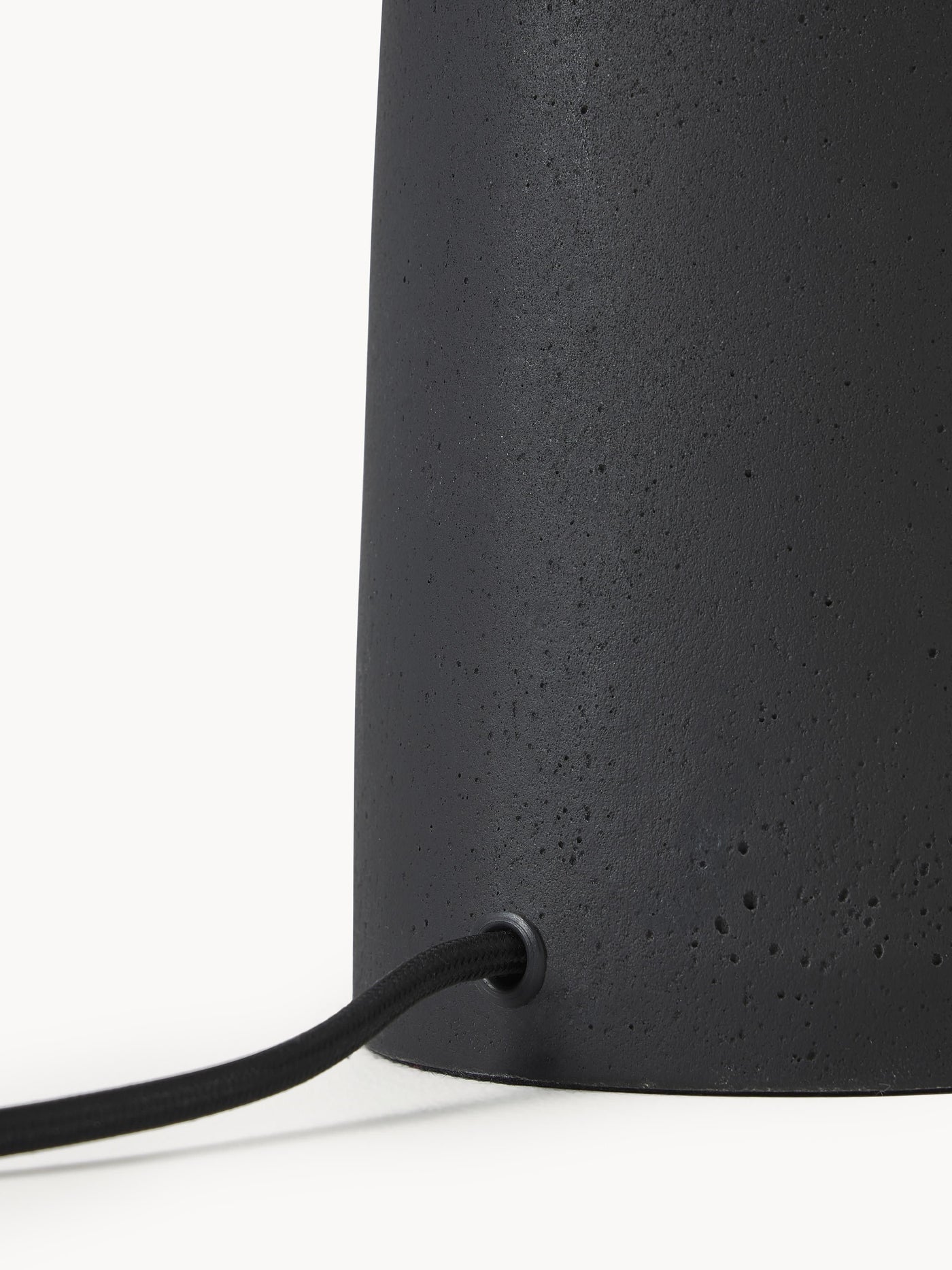 Large Table Lamp Kaya with Concrete Base - Cream White