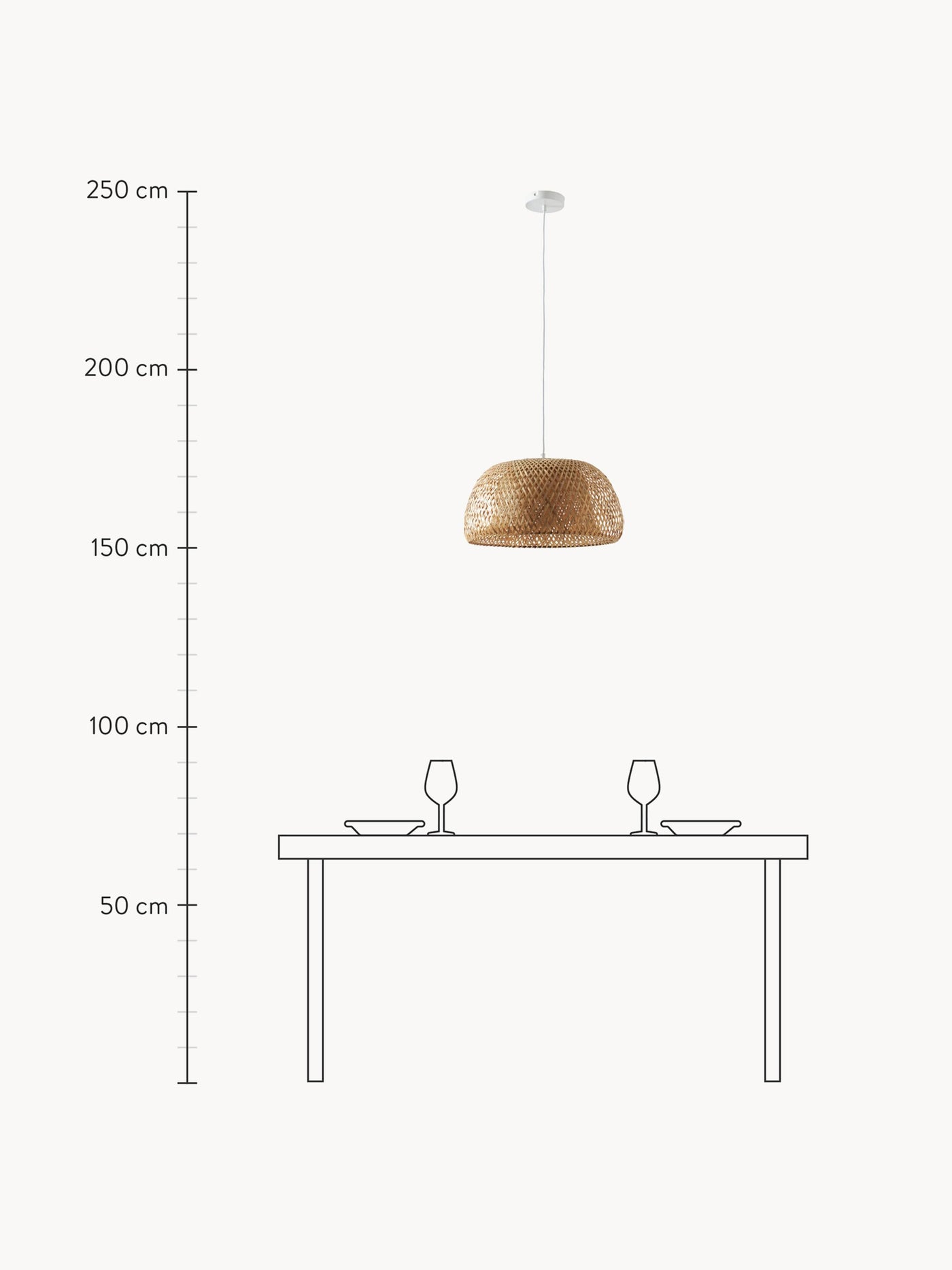 Bamboo Design Pendant Light Eden