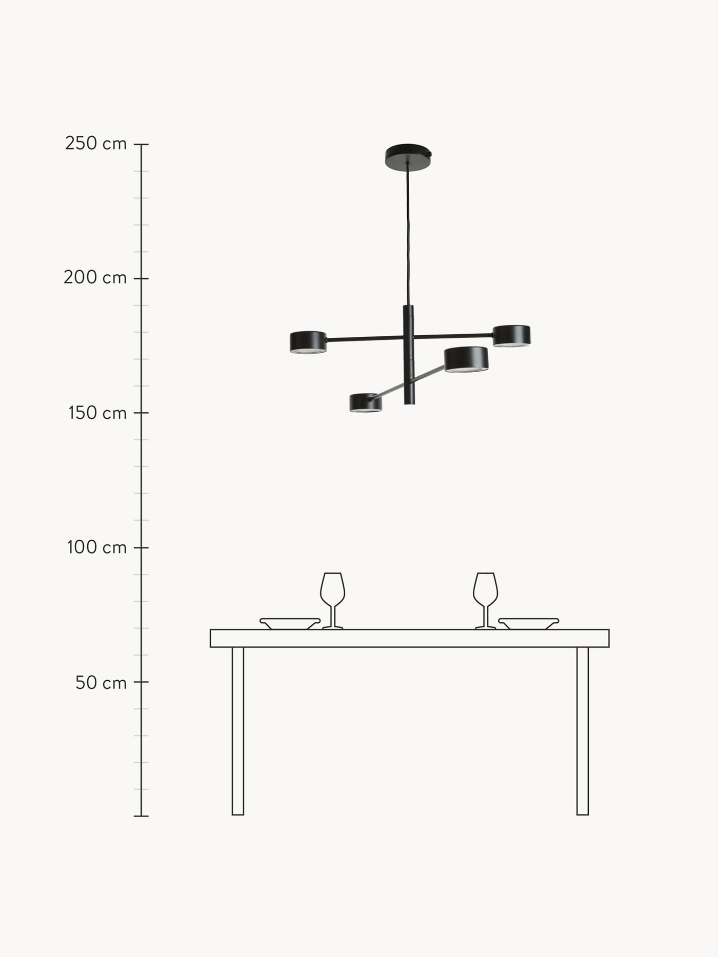 Large Dimmable LED Pendant Light Clyde