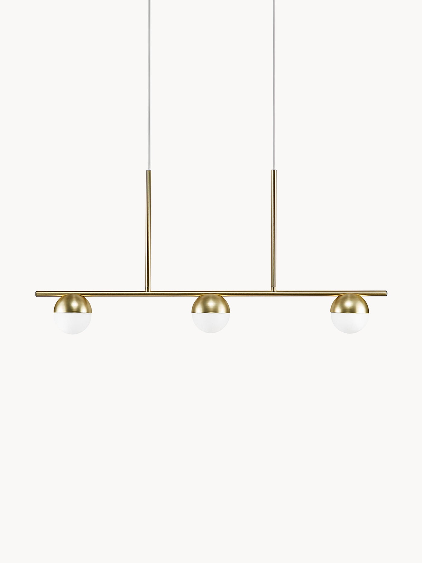 Large Opal Glass Pendant Light Contina