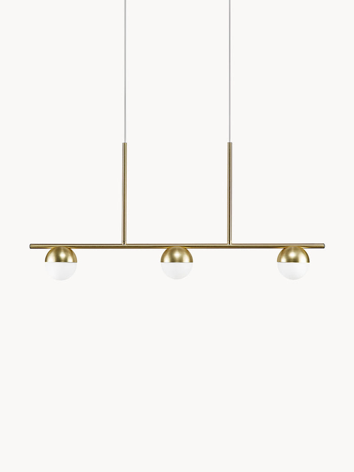 Large Opal Glass Pendant Light Contina
