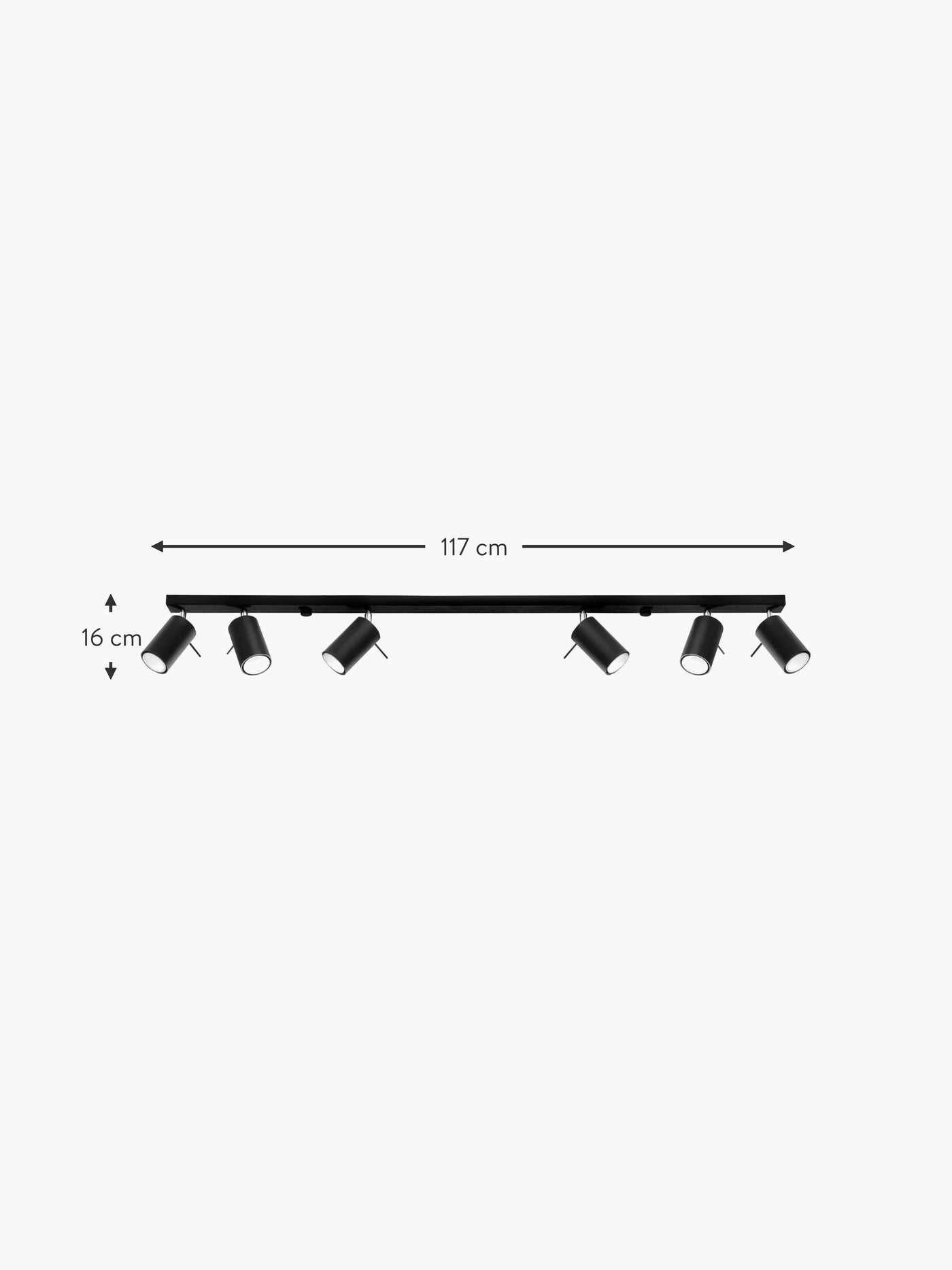 Large Ceiling Spotlight Etna - Black