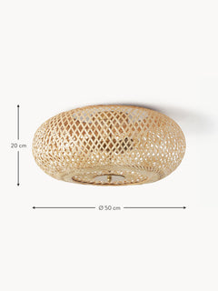 Bamboo Design Ceiling Lamp Evelyn, Untreated