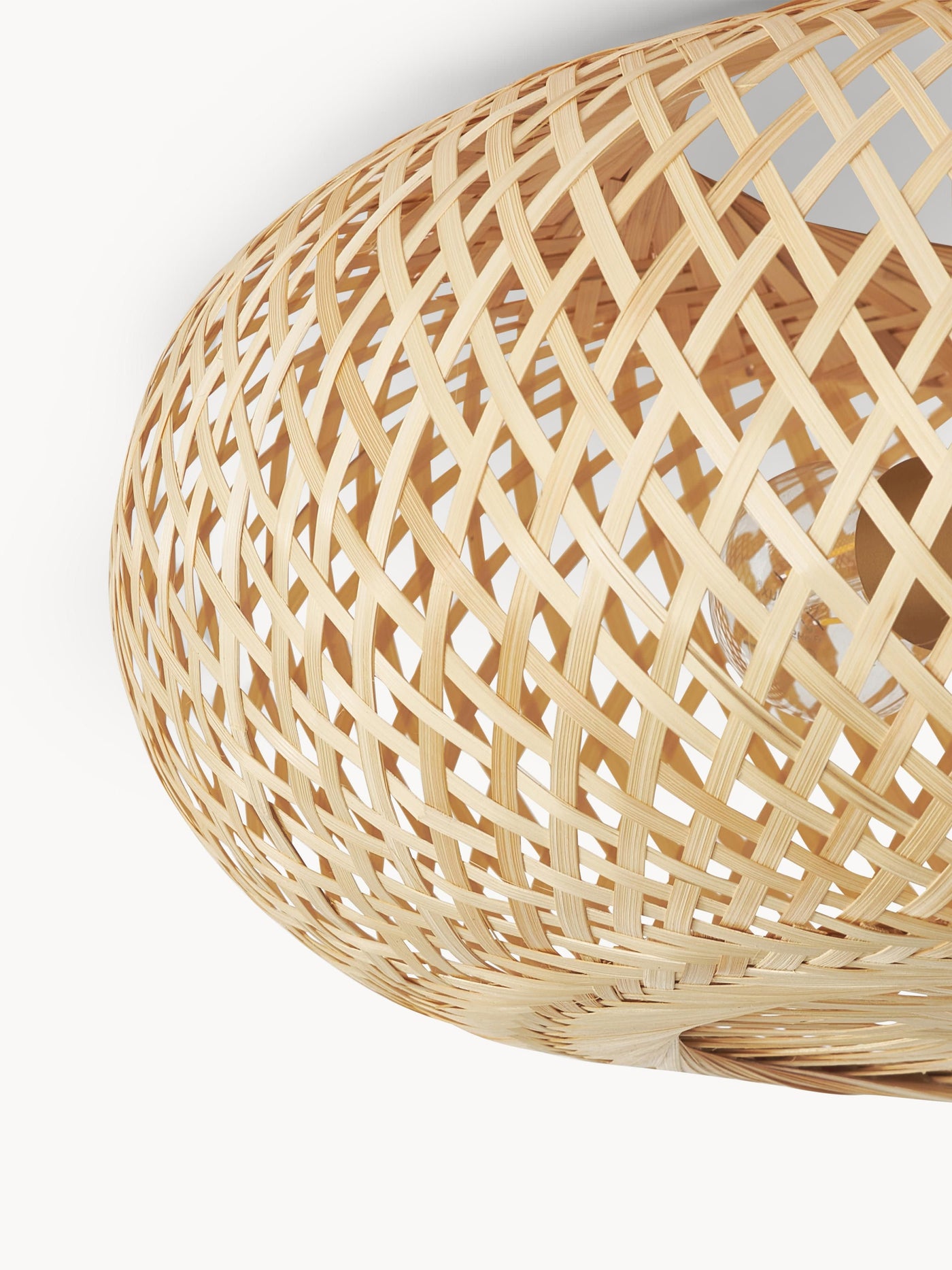 Bamboo Design Ceiling Lamp Evelyn, Untreated