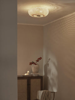Bamboo Design Ceiling Lamp Evelyn, Untreated