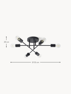 Ceiling Lamp Venja - Matt Black