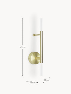Large LED Wall Lamp Gratia - Matt Gold Coloured