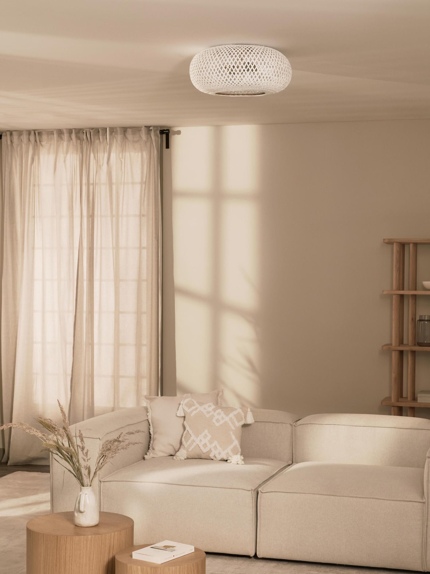 Bamboo Design Ceiling Lamp Evelyn