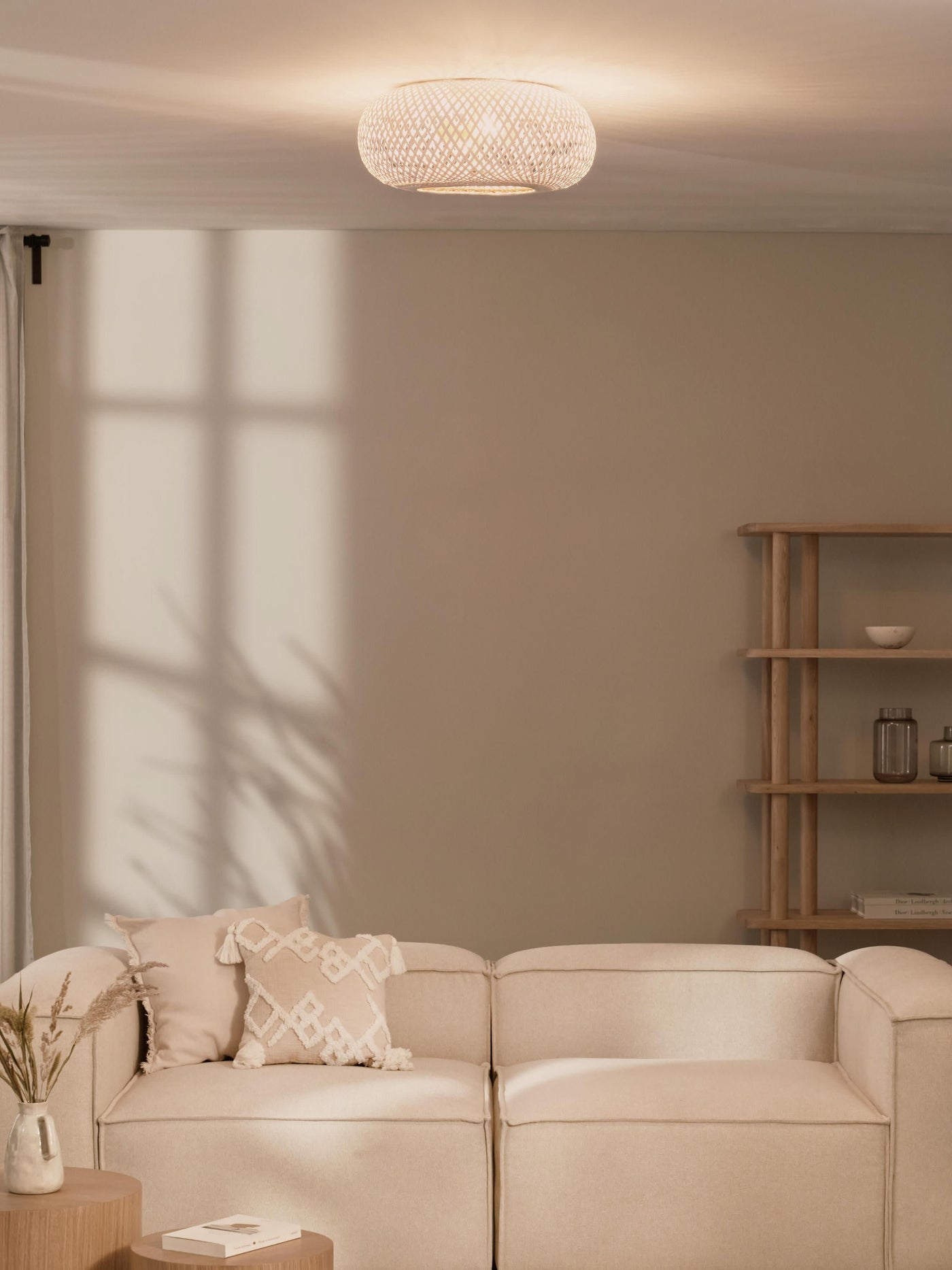 Bamboo Design Ceiling Lamp Evelyn