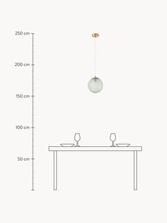 Small Glass Pendant Light Lorna
