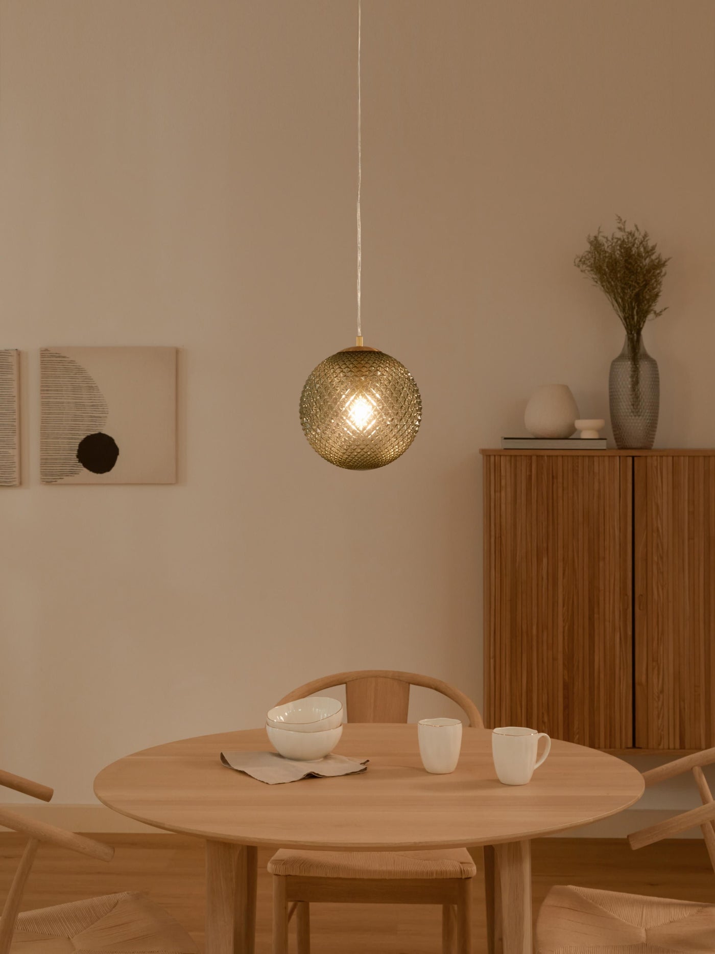 Small Glass Pendant Light Lorna