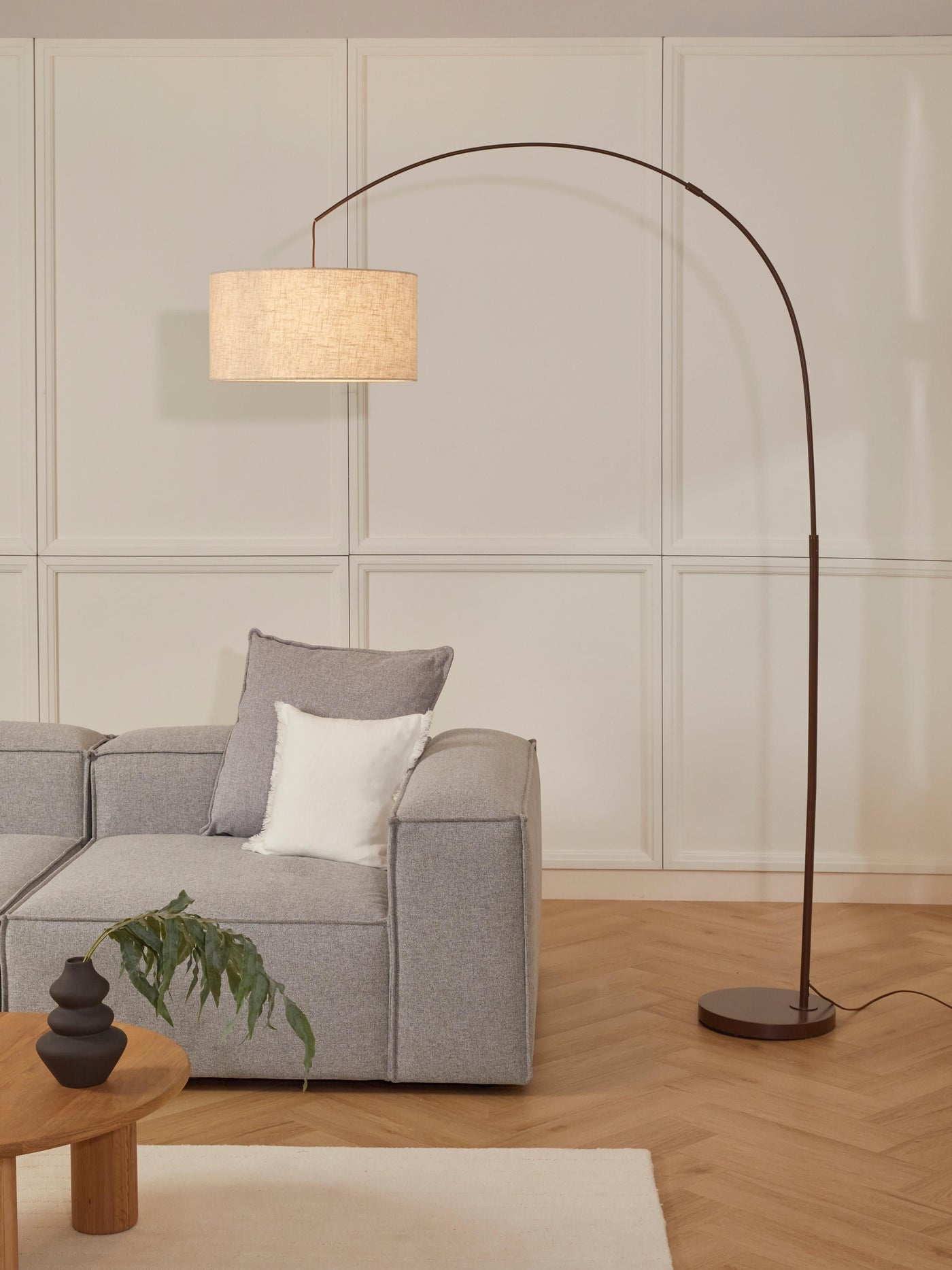 Large Arc Lamp Niels - Light Beige