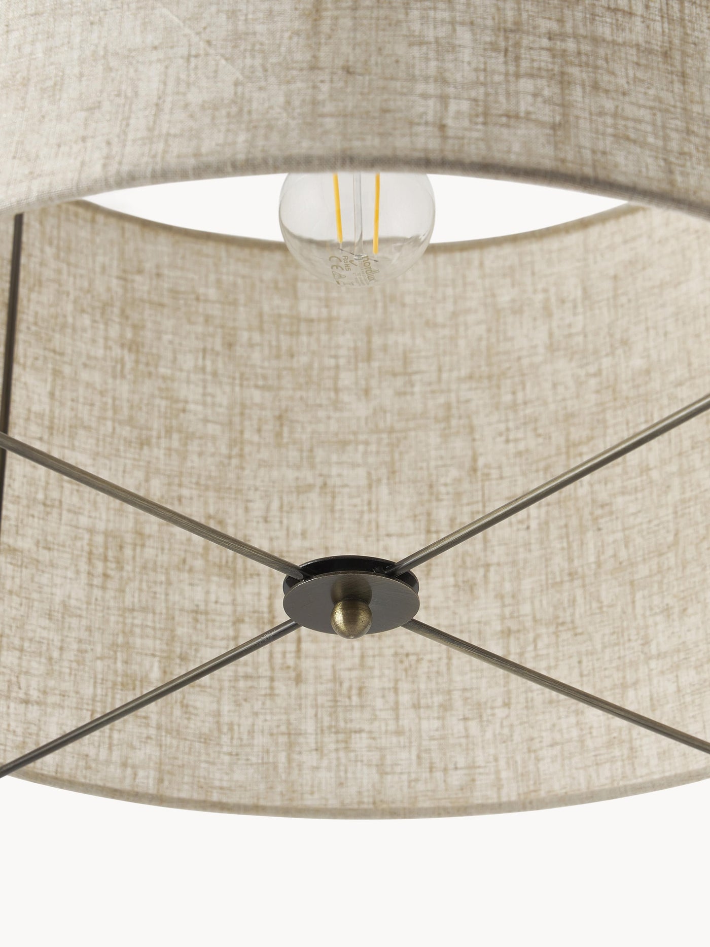 Linen Pendant Light Clouds