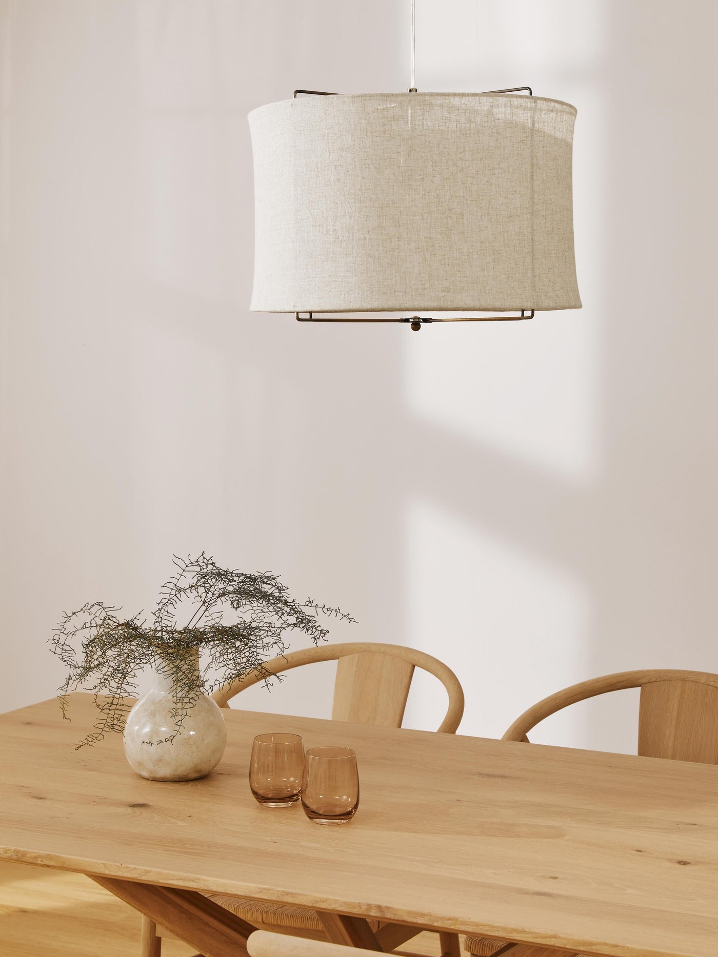 Linen Pendant Light Clouds
