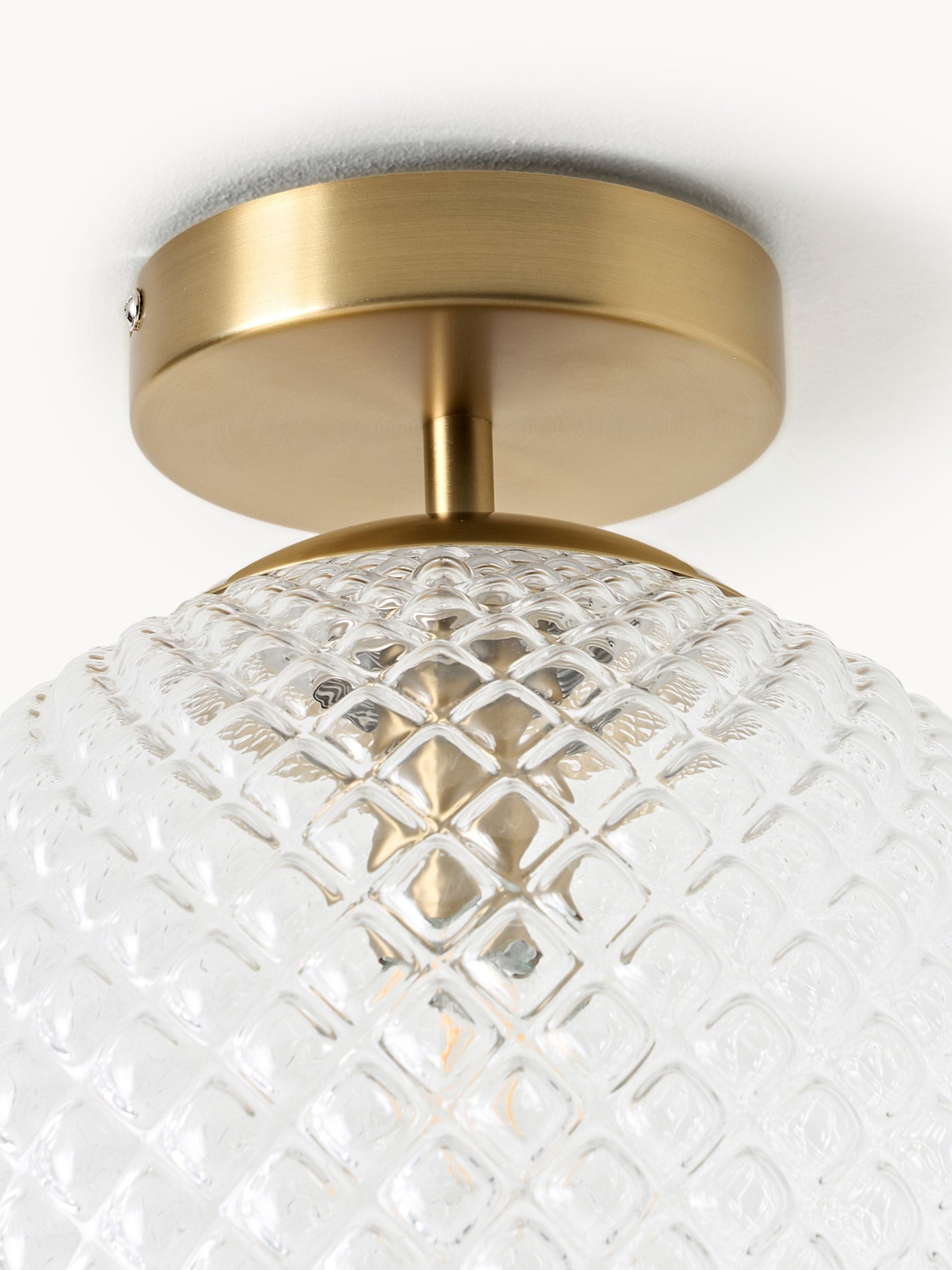 Small Glass Ceiling Lamp Lorna - Transparent